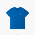 Boys Lacoste V0ZN3026 Blue K1Q SPORT Breathable Cotton Blend T-Shirt