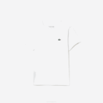 Boys Lacoste V0ZN3027 White 001 SPORT Breathable Cotton Blend T-Shirt - Image 4