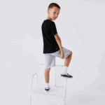 Boys Lacoste V0ZN3028 Black 031 SPORT Breathable Cotton Blend T-Shirt - Image 3