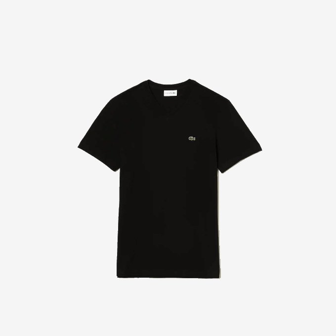 Boys Lacoste V0ZN3028 Black 031 SPORT Breathable Cotton Blend T-Shirt - Image 5