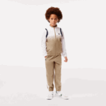 Boys Lacoste V0ZN3042 Beige White Blue Orange WRI Tennis x Daniil Medvedev Jogger Set