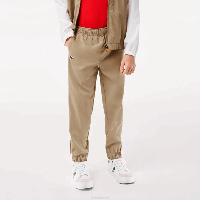 Boys Lacoste V0ZN3042 Beige White Blue Orange WRI Tennis x Daniil Medvedev Jogger Set - Image 7