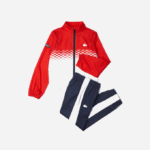 Boys Lacoste V0ZN3043 Red White Blue CF1 Tennis x Daniil Medvedev Jogger Set - Image 5