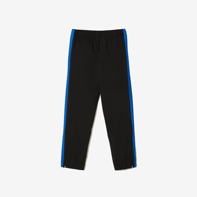 Boys Lacoste V0ZN3047 Black Blue Yellow AYF Tennis Colorblock Jogger Set - Image 9