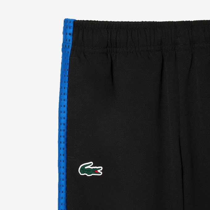 Boys Lacoste V0ZN3047 Black Blue Yellow AYF Tennis Colorblock Jogger Set - Image 10