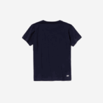 Boys Lacoste V0ZN3138 Navy Blue 166 SPORT Breathable Cotton Blend T-Shirt - Image 3