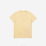 Boys Lacoste V0ZN3142 Yellow HBZ Organic Cotton Pique T-Shirt