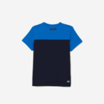 Boys Lacoste V0ZN3147 Navy Blue 976 SPORT Jersey T-Shirt - Image 2
