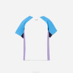 Boys Lacoste V0ZN3168 White Navy Blue Purple 6HU SPORT Regular Fit Mesh Detail Tennis Polo - Image 6