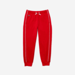 Boys Lacoste V0ZN3229 Red White C9U Heritage Fleece Jogging Pants