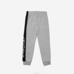 Boys Lacoste V0ZN3242 Grey Chine Black JZ9 Cotton Fleece Blend Jogging Pants - Image 2