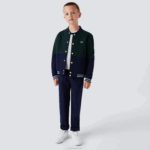 Boys Lacoste V0ZN3269 Navy Blue 166 Stretch Cotton Gabardine Chinos