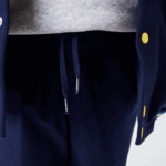 Boys Lacoste V0ZN3269 Navy Blue 166 Stretch Cotton Gabardine Chinos - Image 8