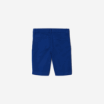 Boys Lacoste V0ZN3301 Blue BDM Stretch Cotton Bermudas - Image 2