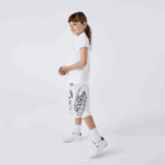 Girls Lacoste V0ZN2950 White 001 Scalloped Collar Mini Pique Polo - Image 2