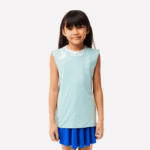 Girls Lacoste V0ZN3016 Mint LGF Cotton Jersey Sleeveless T-Shirt