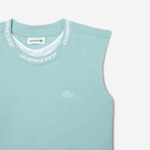 Girls Lacoste V0ZN3016 Mint LGF Cotton Jersey Sleeveless T-Shirt - Image 5