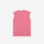 Girls Lacoste V0ZN3017 Pink 2R3 Cotton Jersey Sleeveless T-Shirt - Image 5