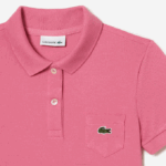 Girls Lacoste V0ZN3081 Pink 2R3 Cotton Polo Dress - Image 6