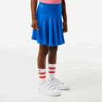 Girls Lacoste V0ZN3097 Blue KXB Stretch Mini Skirt - Image 2