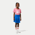 Girls Lacoste V0ZN3097 Blue KXB Stretch Mini Skirt