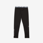 Girls Lacoste V0ZN3232 Black 031 Printed Waist Leggings - Image 5