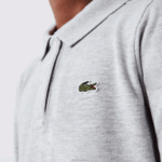 Girls Lacoste V0ZN3282 Grey Chine CCA Pique Polo Dress - Image 8