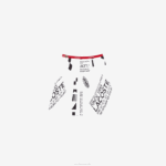 Girls Lacoste V0ZN3291 White 001 Jersey Pleated Skirt - Image 5