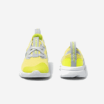Infants Lacoste V0ZN2930 YLW/LT GRY 382 Run Spin Knit Textile Sneakers - Image 4