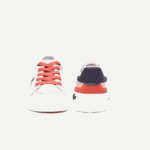 Infants Lacoste V0ZN2932 Pink Navy S1N L004 Textile Sneakers - Image 4