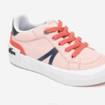Infants Lacoste V0ZN2932 Pink Navy S1N L004 Textile Sneakers - Image 5
