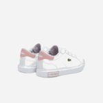 Infants Lacoste V0ZN2936 White & Light Pink 1Y9 Powercourt Synthetic Sneakers - Image 3