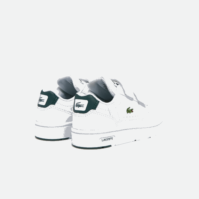 Infants Lacoste V0ZN2942 White & Dark Green 1R5 T-Clip Synthetic Sneakers - Image 3