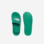 Infants Lacoste V0ZN2966 Green & White 1R7 L.30 Synthetic Slides - Image 3