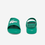 Infants Lacoste V0ZN2966 Green & White 1R7 L.30 Synthetic Slides - Image 4