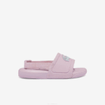 Infants Lacoste V0ZN2967 Light Pink & White 208 L.30 Synthetic Slides