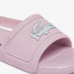 Infants Lacoste V0ZN2967 Light Pink & White 208 L.30 Synthetic Slides - Image 6
