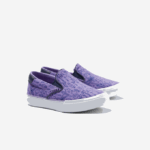 Infants Lacoste V0ZN2969 Purple White 84X Jump Serve Textile Slip On - Image 2
