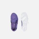 Infants Lacoste V0ZN2969 Purple White 84X Jump Serve Textile Slip On - Image 4