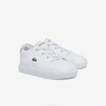 Infants Lacoste V0ZN2970 White & Light Pink 1Y9 Gripshot Sneakers - Image 2