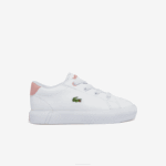 Infants Lacoste V0ZN2970 White & Light Pink 1Y9 Gripshot Sneakers