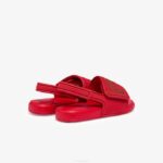 Infants Lacoste V0ZN2971 Red Green T2Q L.30 Strap Synthetic Slides - Image 3