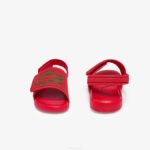 Infants Lacoste V0ZN2971 Red Green T2Q L.30 Strap Synthetic Slides - Image 5