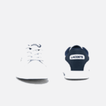 Infants Lacoste V0ZN2972 White & Navy 042 Graduate Synthetic Sneakers - Image 5