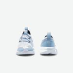 Infants Lacoste V0ZN2980 Light Blue White 2K7 Run Spin Knit Textile Color Contrast Sneackers - Image 5