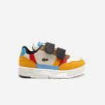 Infants Lacoste V0ZN2992 Off White & Yellow HT3 T-Clip Winter Synthetic Outdoor Shoes
