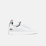 Infants Lacoste V0ZN2994 White/Navy & Red 407 La Piquee Textile Tricolor Sneakers