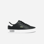 Juniors Lacoste V0ZN3309 Black & White 312 Powercourt Synthetic Sneakers