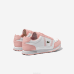 Juniors Lacoste V0ZN3311 White & Pink B53 Partner Synthetic Sneakers - Image 3