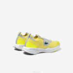 Juniors Lacoste V0ZN3313 YLW/LT GRY 382 Run Spin Knit Textile Sneakers - Image 2